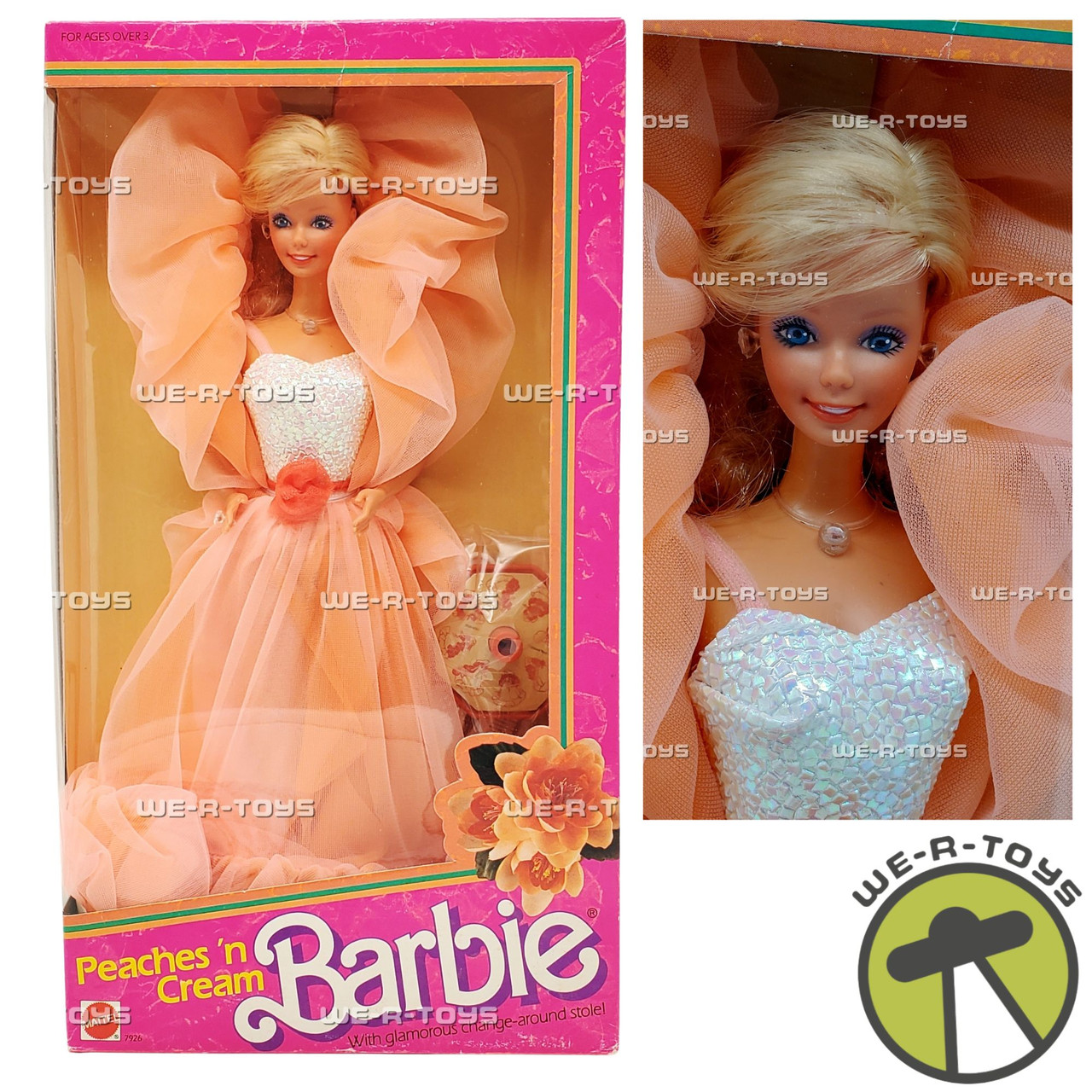 Peaches 'n Cream Barbie Doll Vintage 1984 Mattel #7926 NEW - We-R-Toys