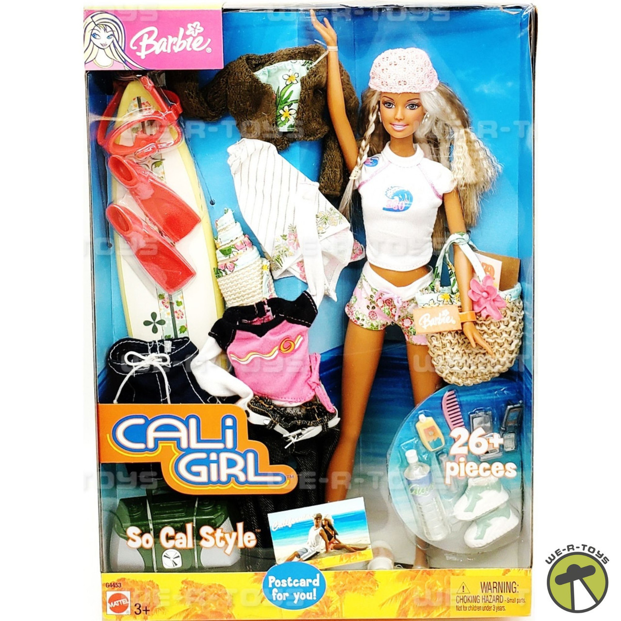 NRFB Coffret 2003 BARBIE CALIFORNIA GIRL CALI GIRL PACIFIC SURF fun