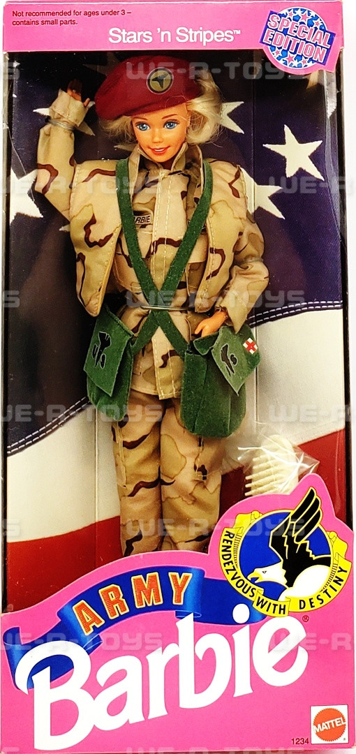 Barbie Stars 'n Stripes Special Edition Army Doll 1992 Mattel