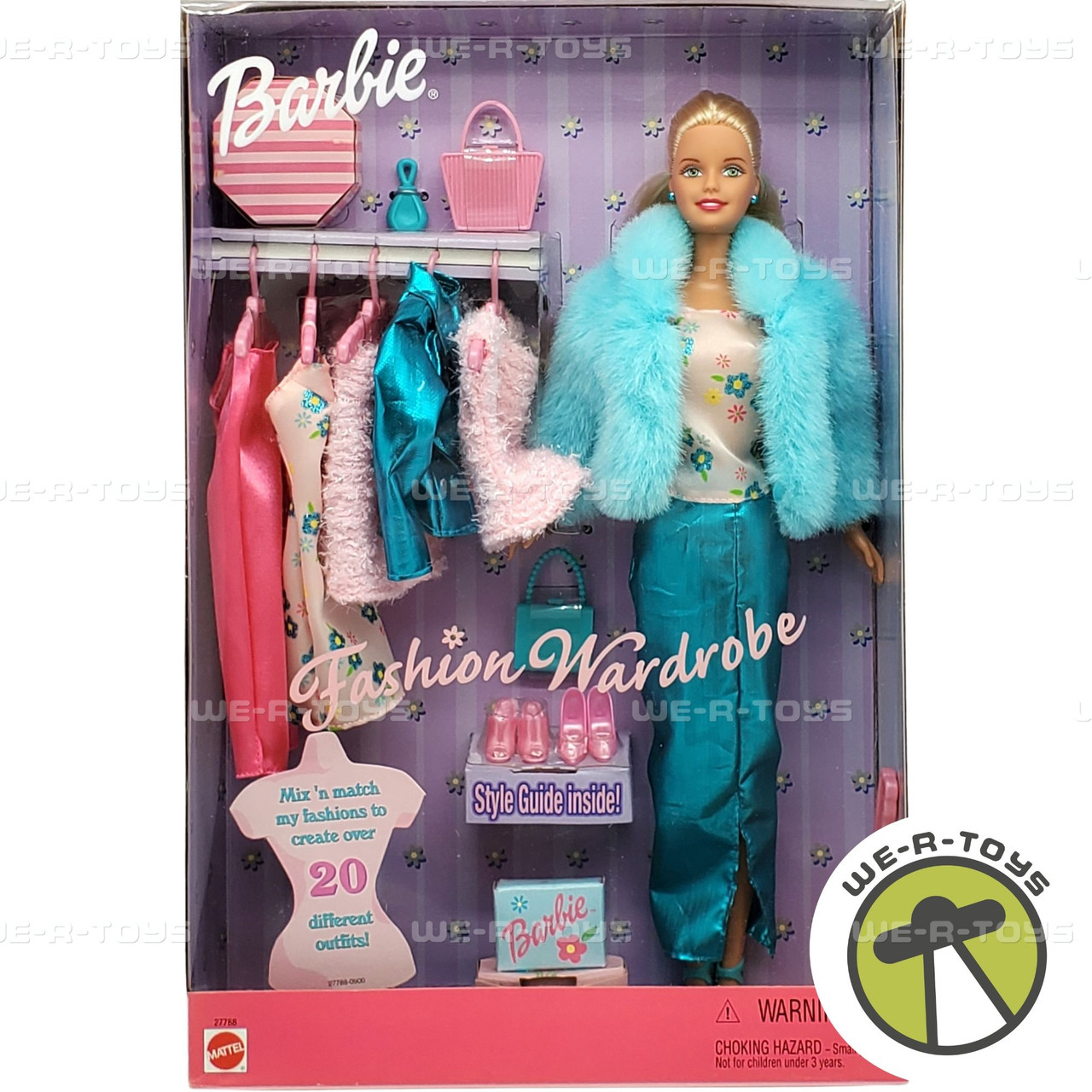 Barbie Fashion Wardrobe Doll Mix and Match to Create 20
