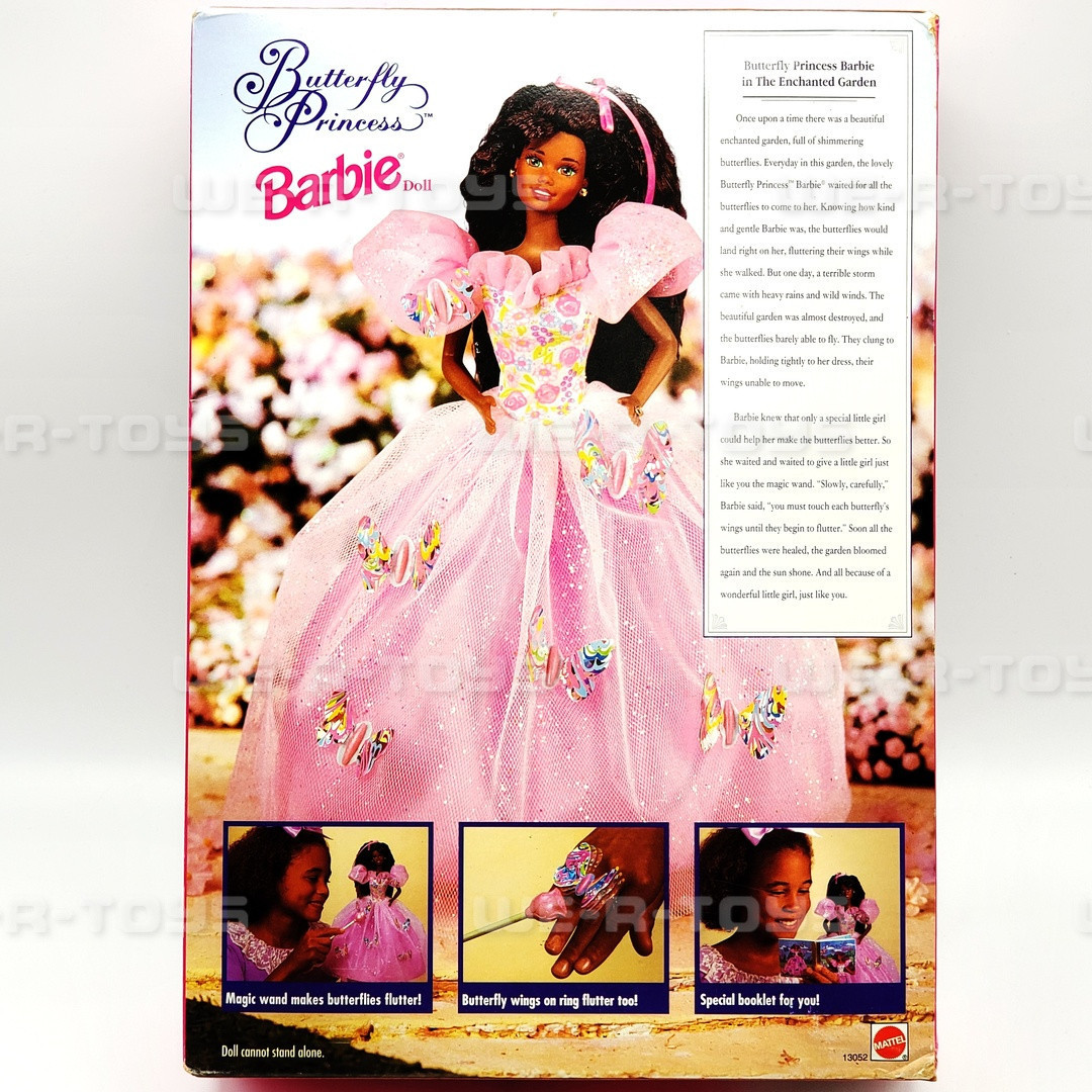 Barbie Butterfly Princess African American Doll Mattel 1994 No