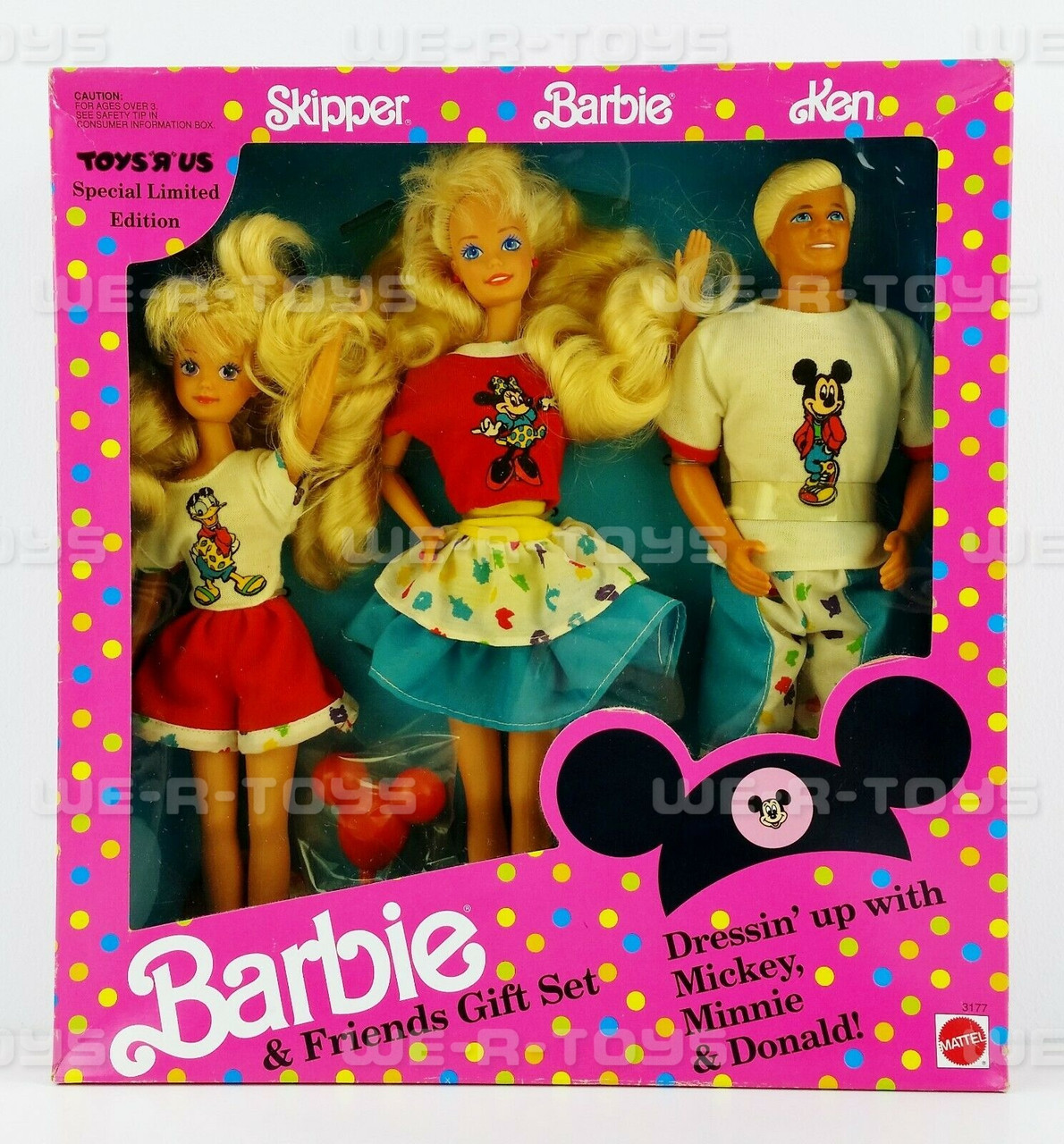 1991 Barbie & Friends Gift Set Dressin' up with Mickey, Minnie & Donal –  Sell4Value