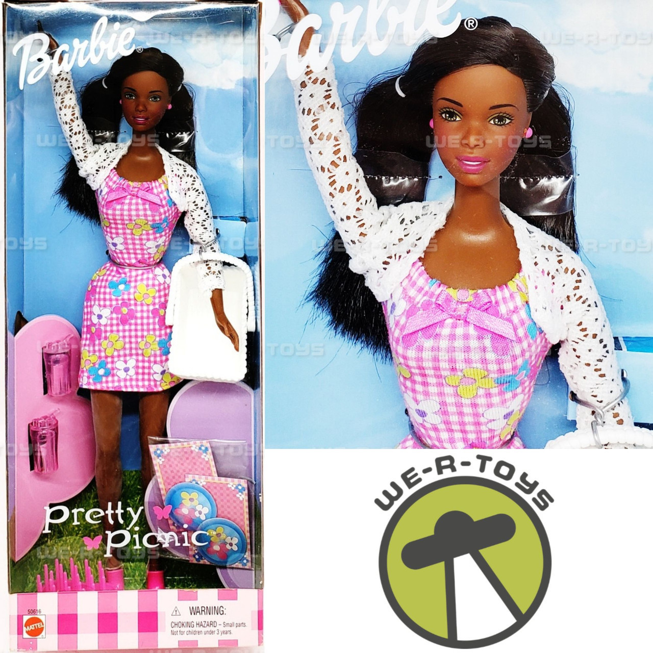 Barbie Pretty Picnic African American Doll 2000 Mattel #50616 NEW