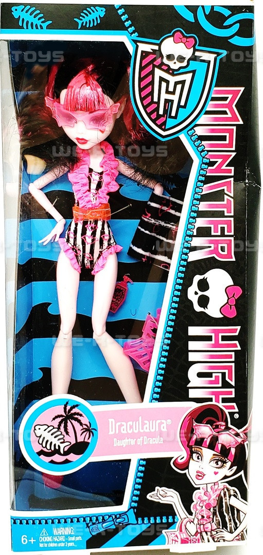 Monster High Swim Class Draculaura Doll 2012 Mattel #Y7303 NIB