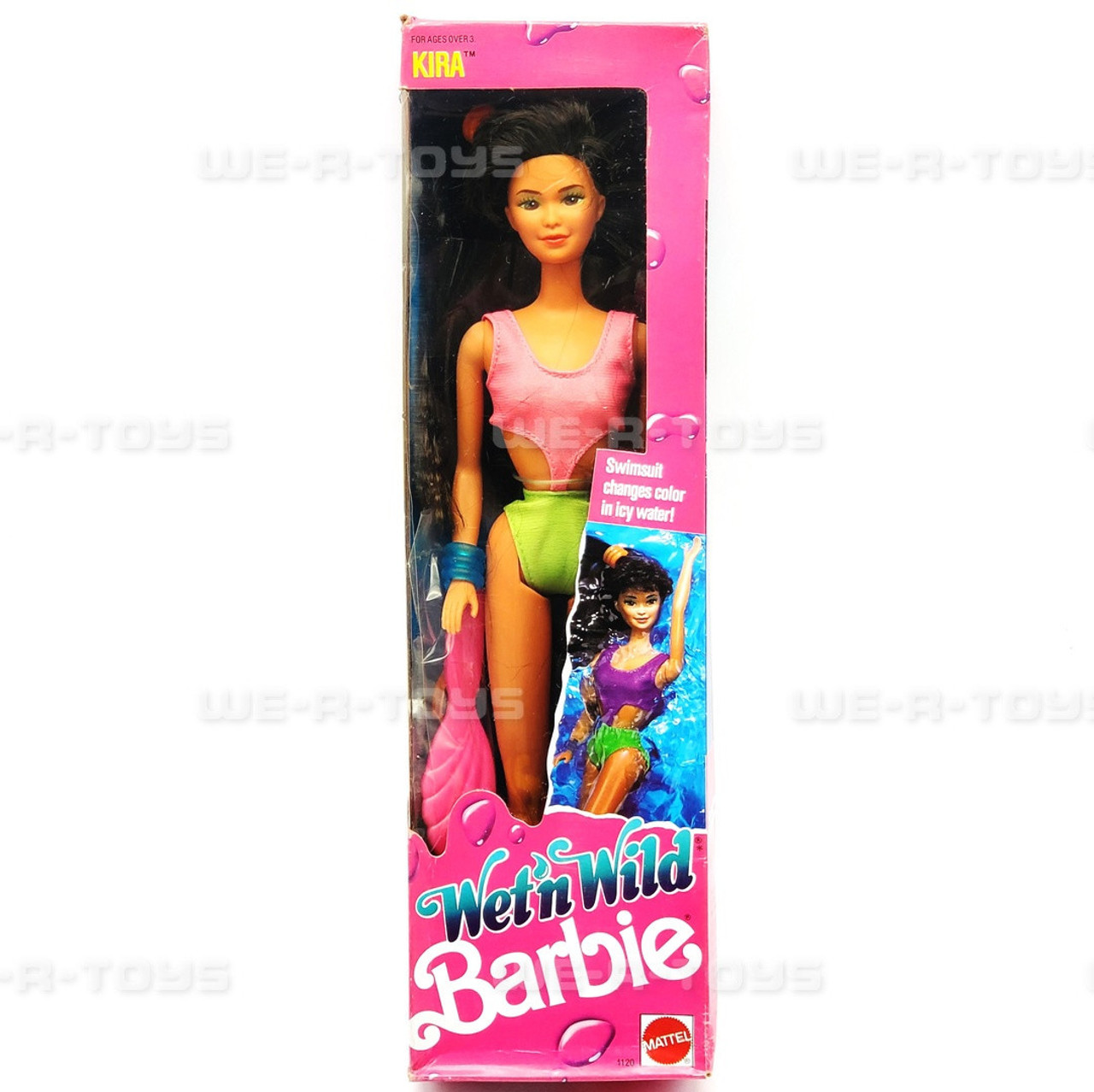 Barbie Wet 'N Wild Kira Doll Mattel 1989 No. 4120 NRFB - We