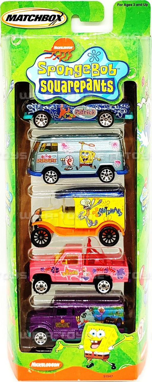 激レア！　2002年製MATCHBOX スポンジボブ　ミニカーセット Spongebob Squarepants Matchbox (5 Car Set) - New 2002 | eBay