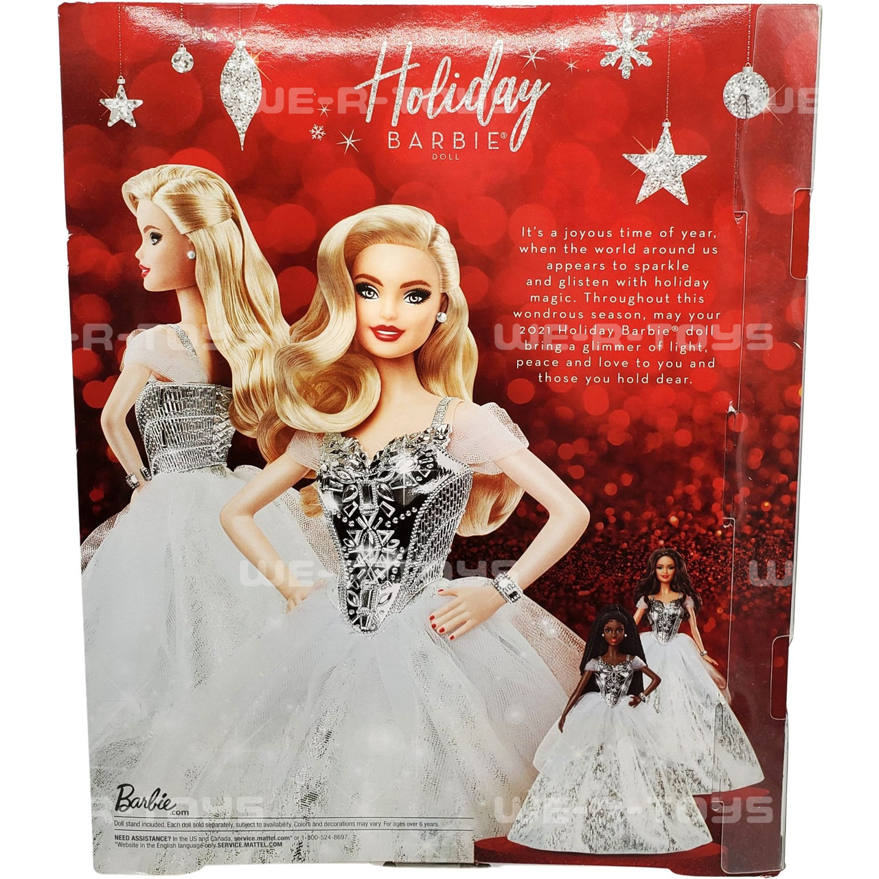 Barbie Signature 2021 Holiday Doll (12-inch, Blonde Wavy Hair) in