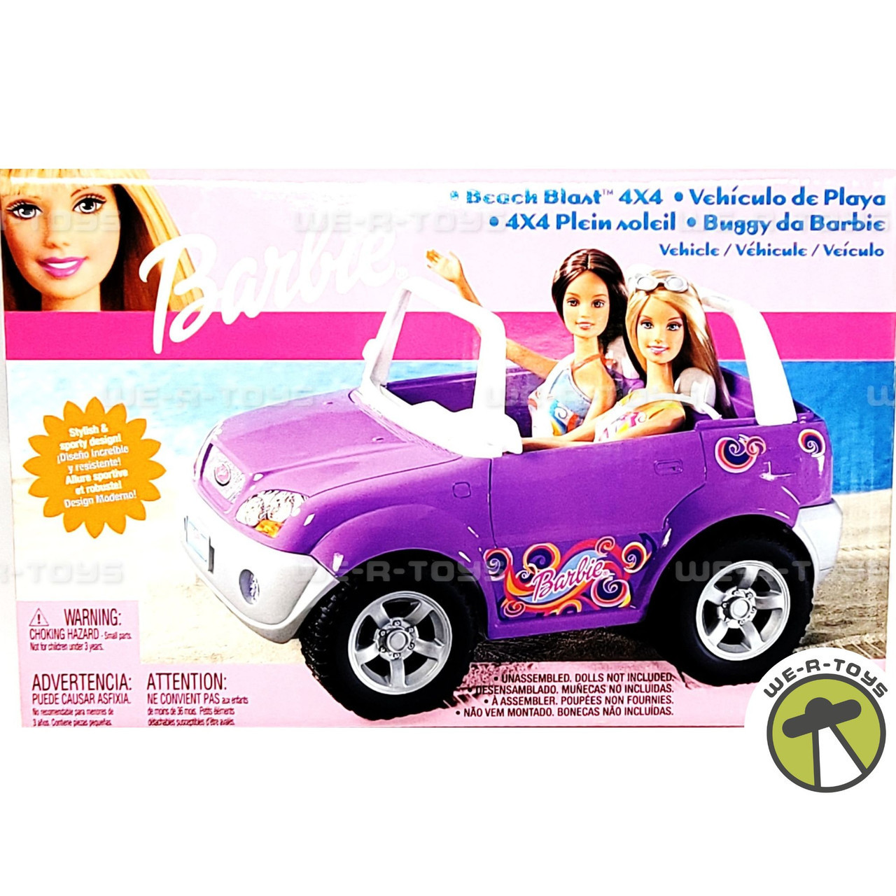 Barbie Beach Blast 4x4 Vehicle Purple 2002 Mattel #67385 NEW