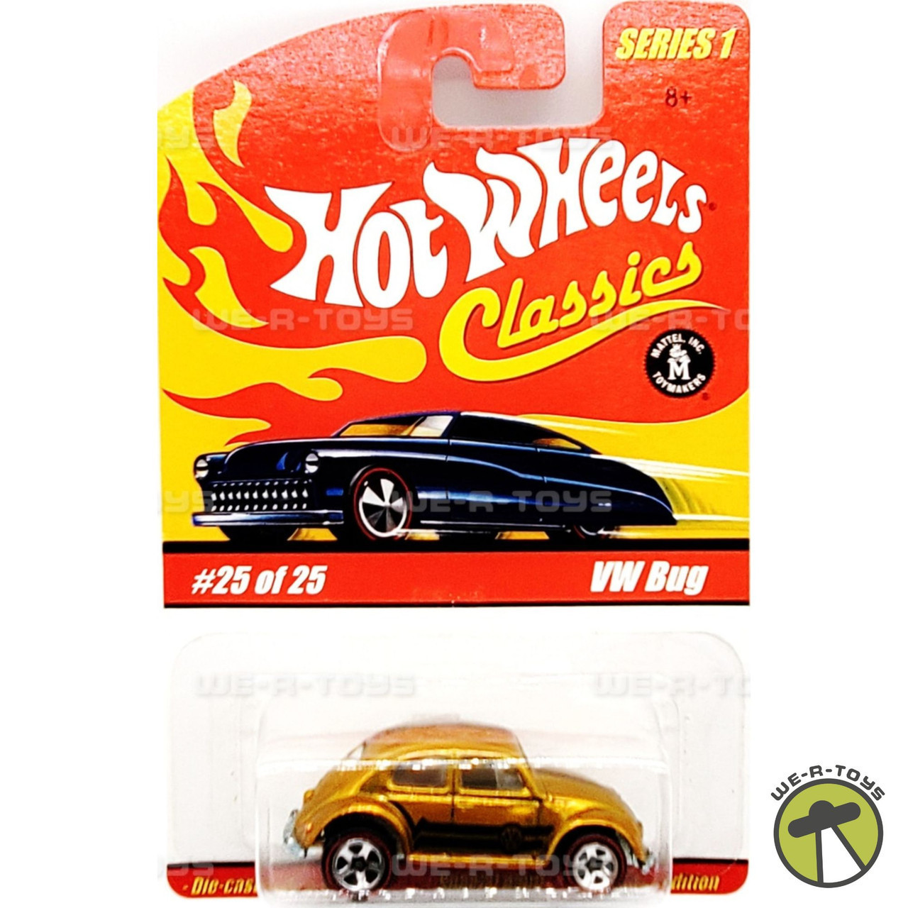 Hot Wheels Classic Series 1 VW Bug Gold 2004 Mattel H7090 NEW - We