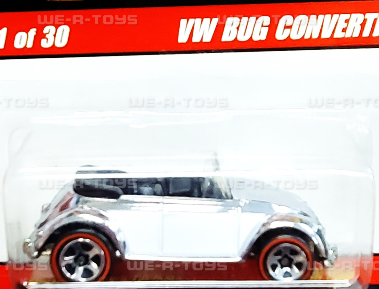 Hot Wheels Classic Series 2 VW Bug Convertible White 2005 Mattel