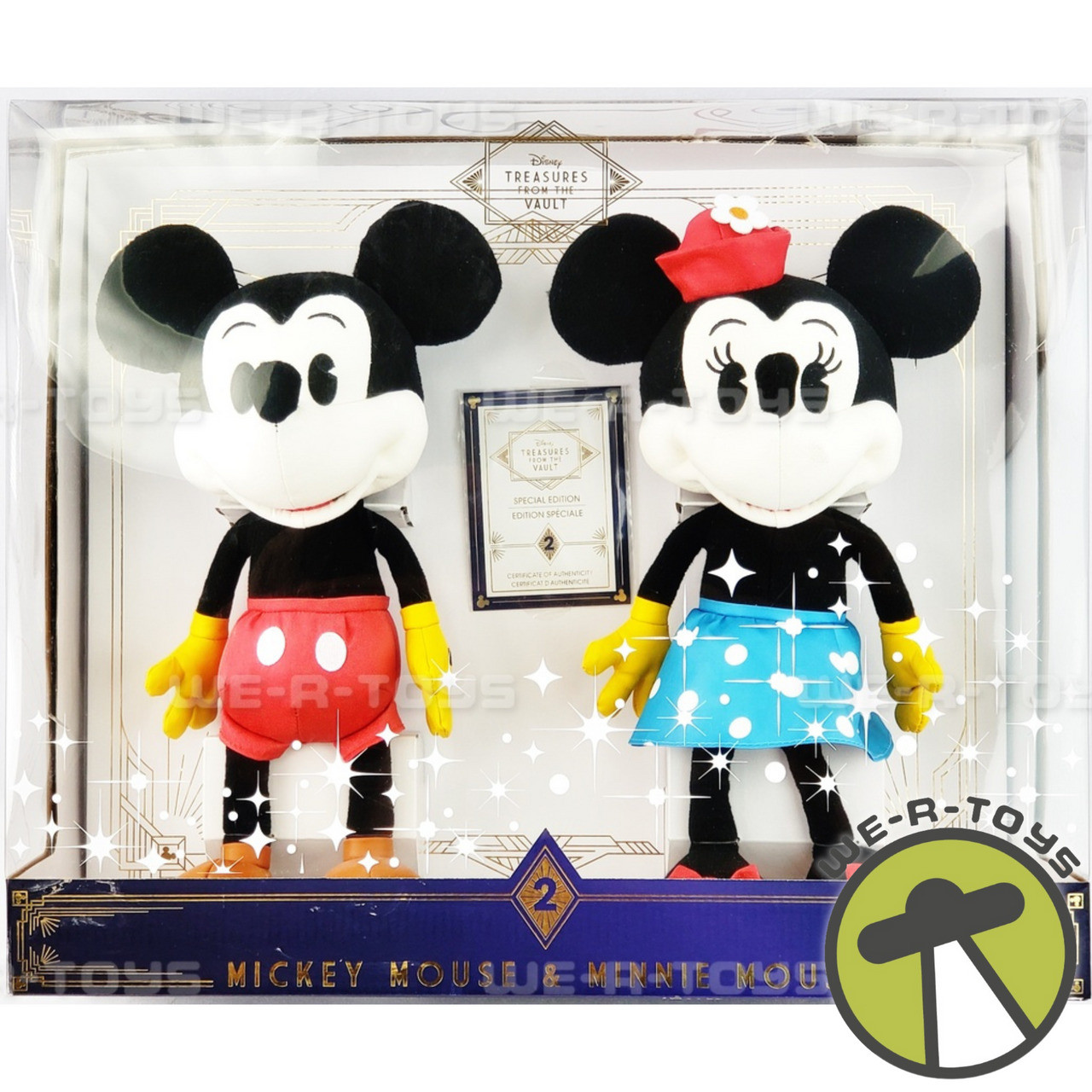 Disney Treasures from The Vault Mickey & Minnie Mouse Plush Set Classic  2020 NEW - We-R-Toys