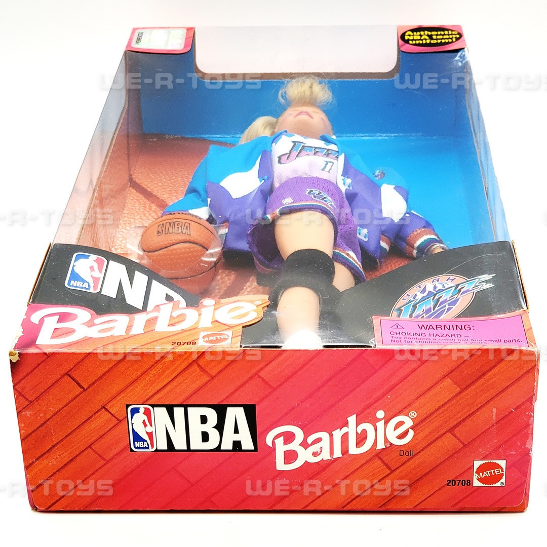 Barbie NBA Utah Jazz Doll Mattel 1998 No. 20708 NRFB - We-R-Toys