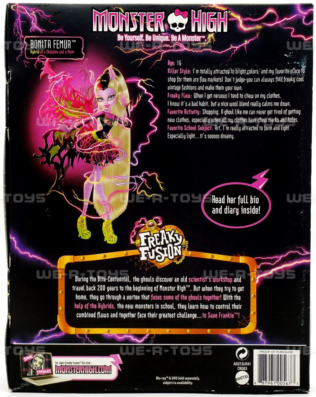 Monster High Freaky Fusion BONITA FEMUR Doll