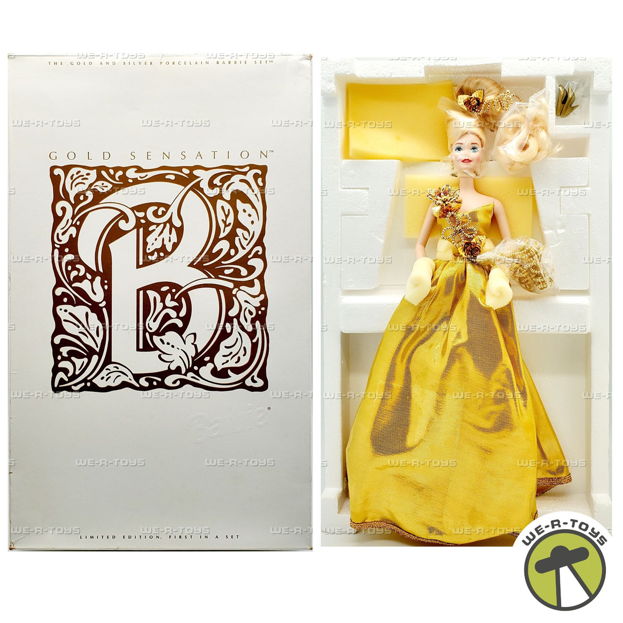 バービー ベルサス バービー B9767 (ゴールドラベル) o7r6kf1 BARBIE VERSUS VERSACE DOLL GOLD LABEL #B9767 MATTEL 2004 NRFB | eBay