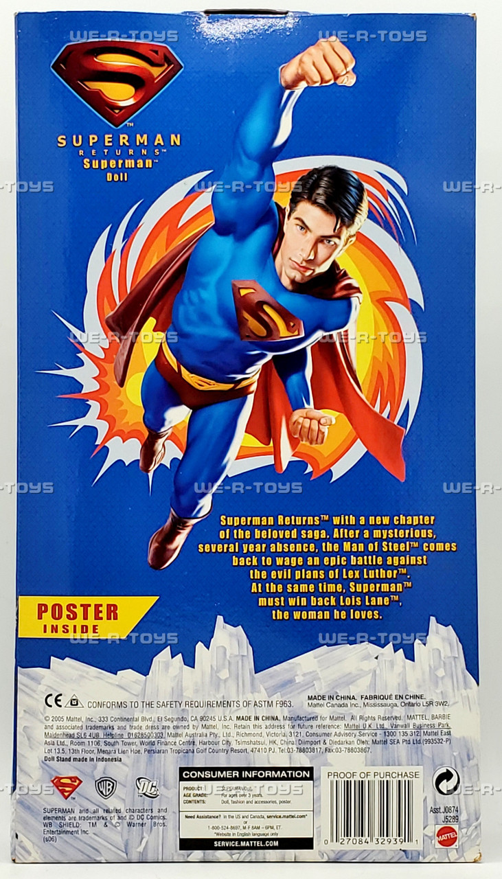 Barbie Collector Superman Returns Ken as Superman Doll 2005 Mattel