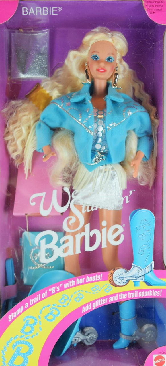 Western Stampin' Barbie Doll 1993 Mattel 10293