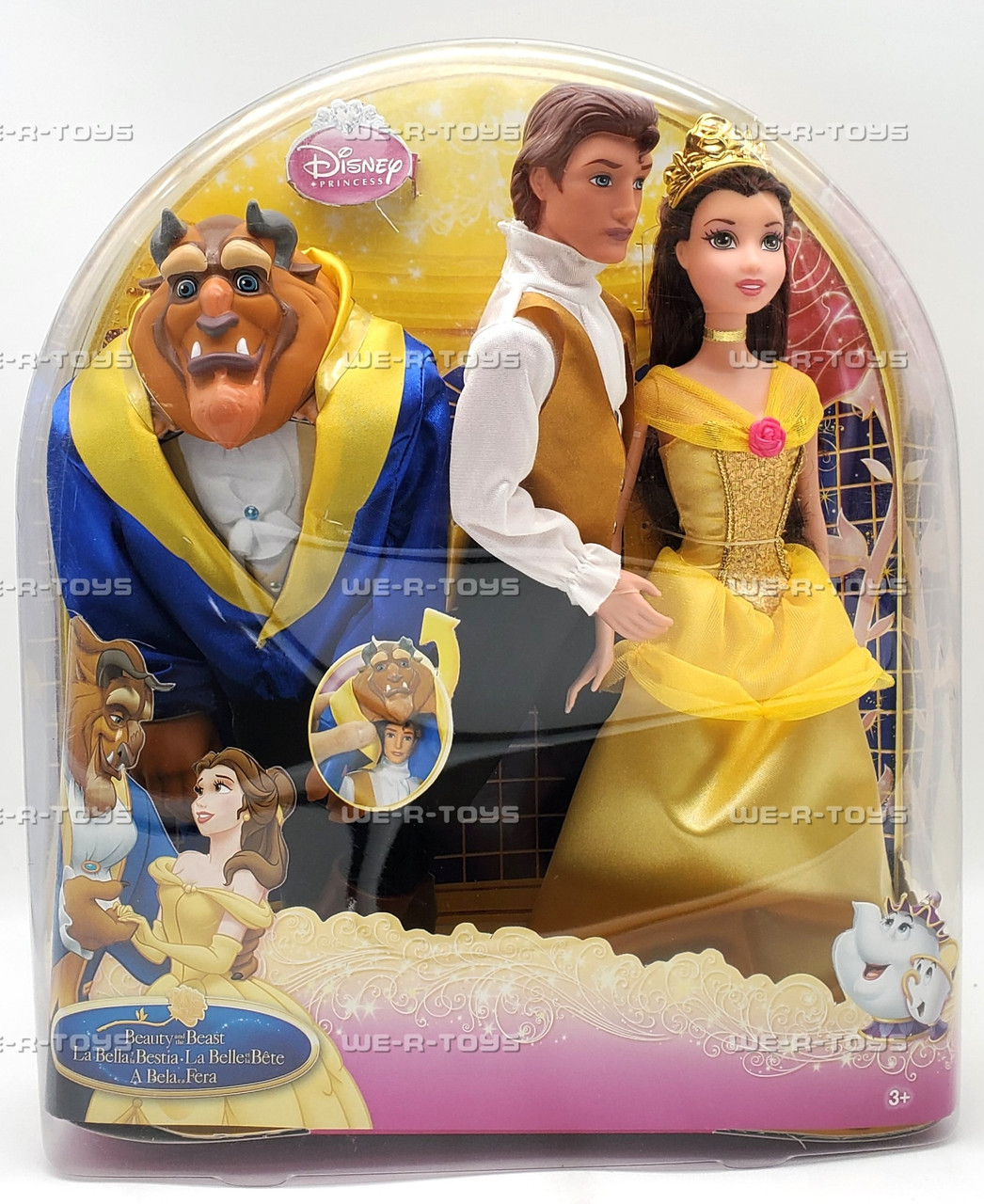 Disney Beauty and The Beast Doll Set European Edition 2009 Mattel