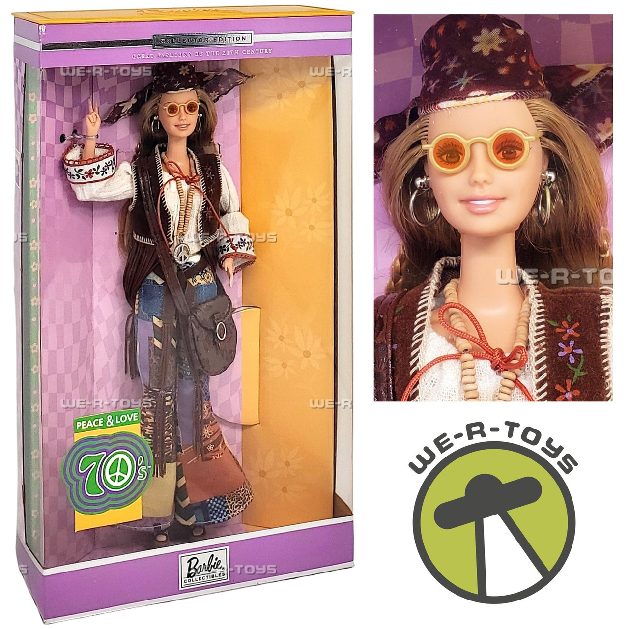 Barbie Peace & Love 70s Great 20th Century Fashion Barbie Doll