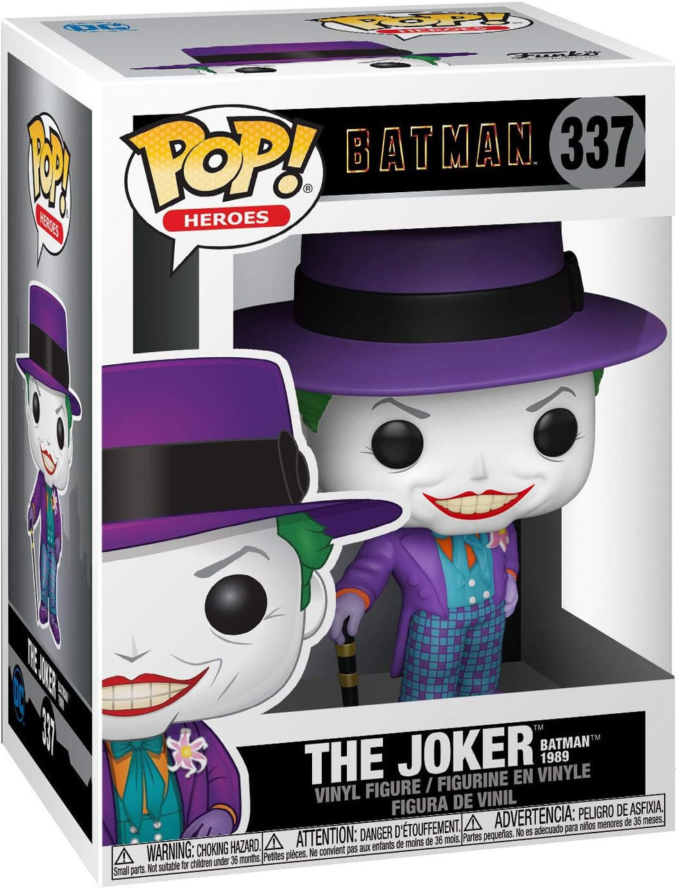 Funko Pop! Heroes 337 The Joker with Hat from Batman 1989 Vinyl Figure 2020