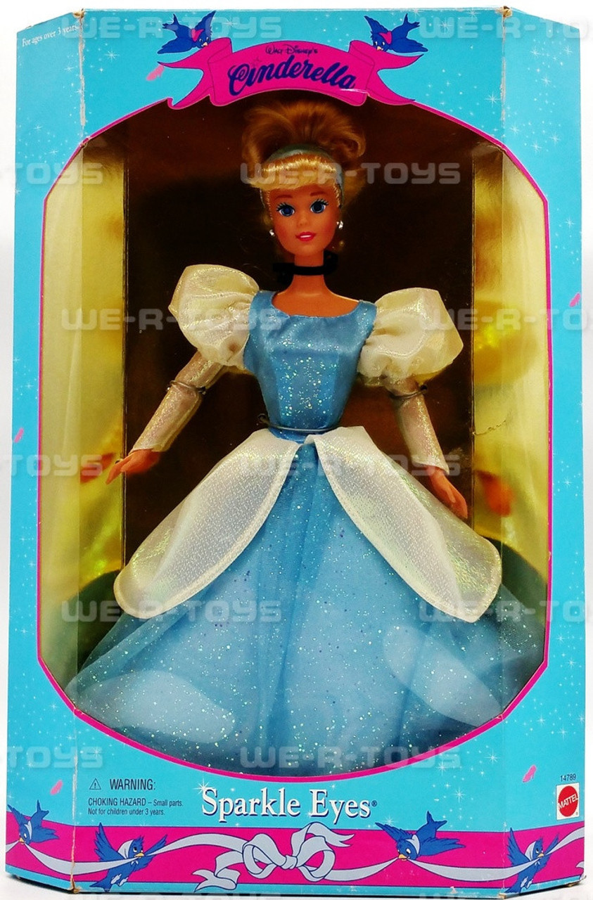 Walt Disney's Sparkle Eyes Cinderella Doll 1995 Mattel 14789