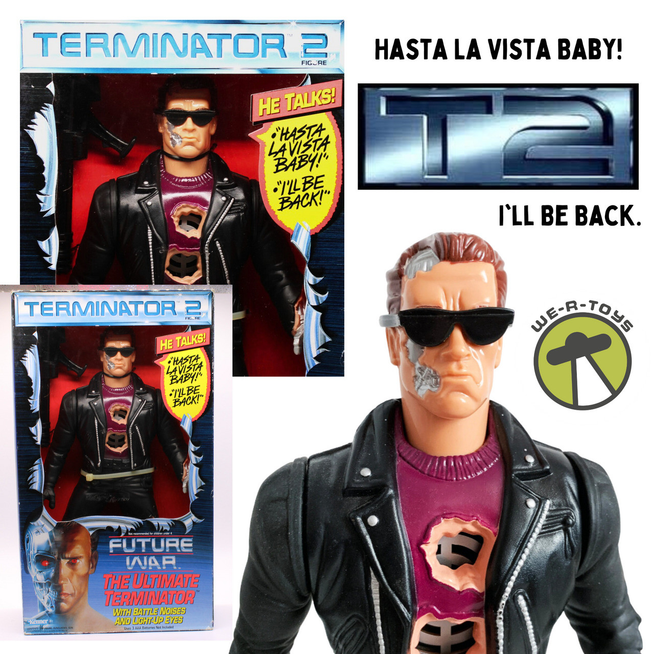 【希少】Kenner The Ultimate Terminator フィギュア Kenner The Ultimate Terminator 2 Action Figure for sale