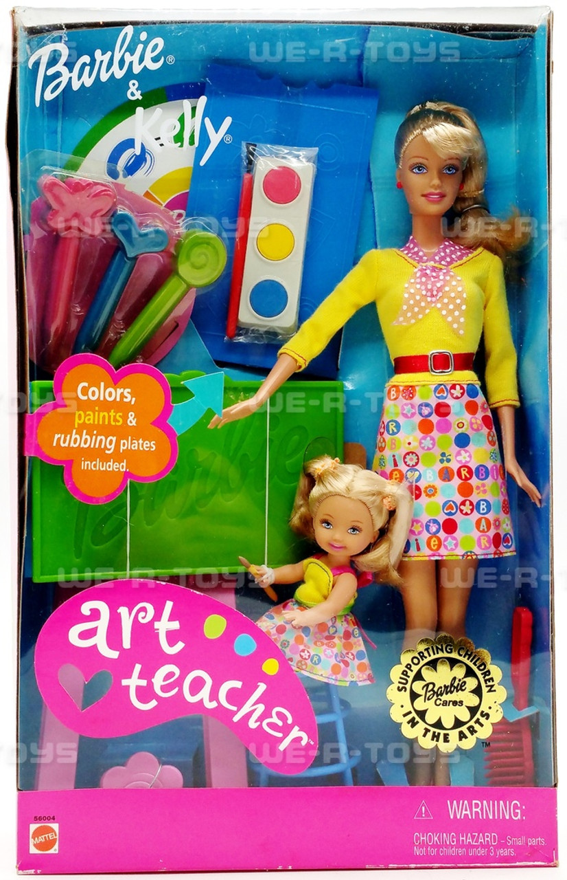 Art Teacher Barbie & Kelly Doll Set 2002 Mattel 56004 - We-R-Toys