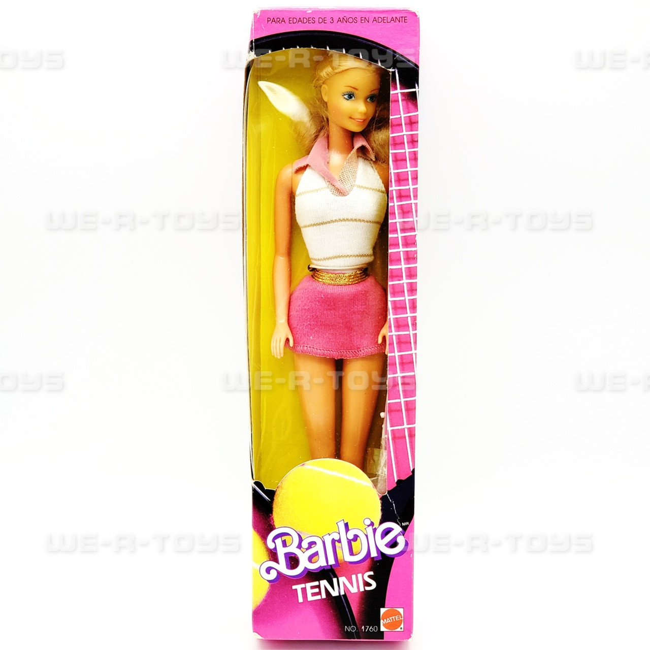 Barbie Tennis Doll Foreign Release Mexican Edition Mattel 1986 No 