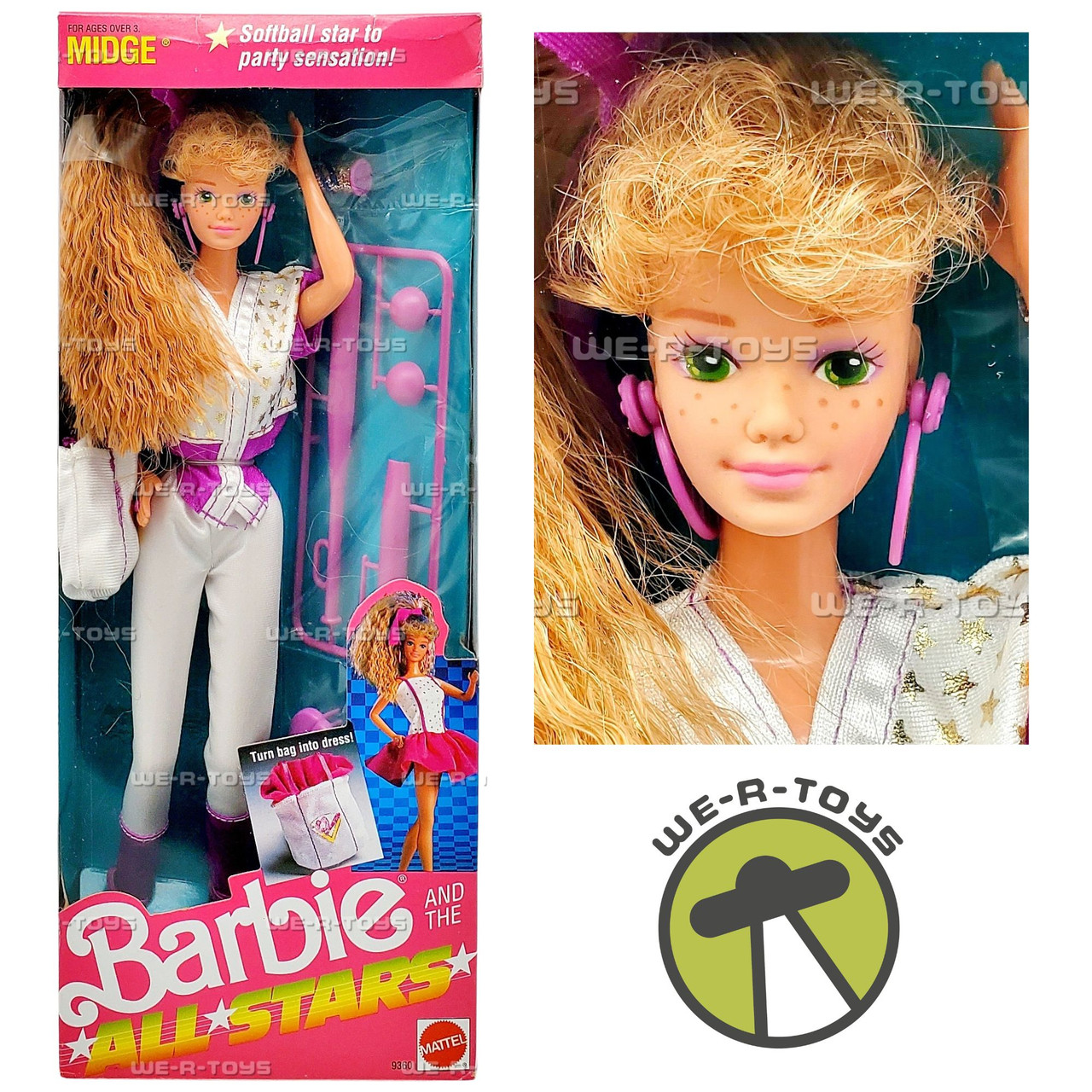 【一部予約！】 Softball Stars All the and Barbie 1989 Star Doll Midge ファッション雑貨