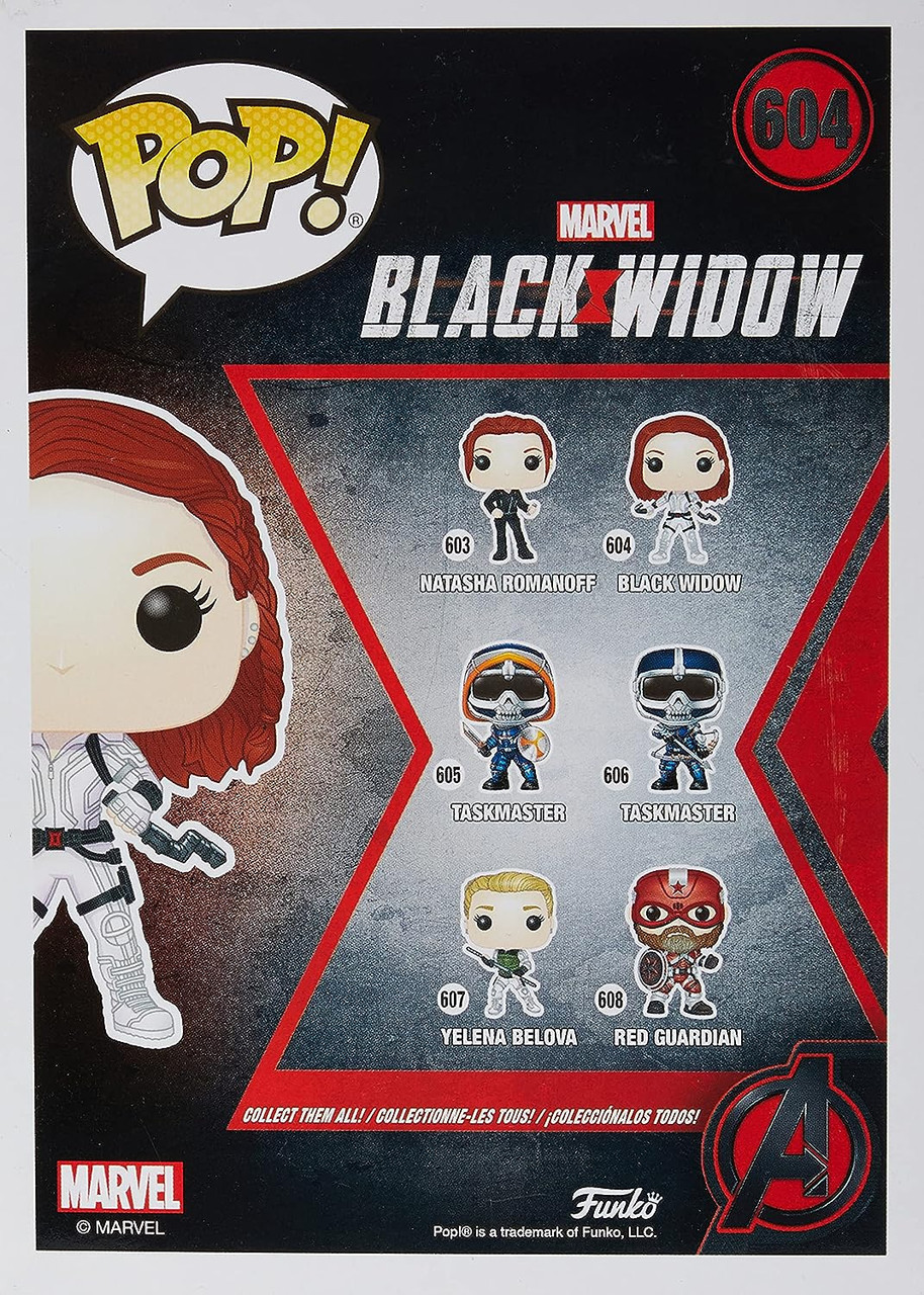 Funko Pop! Marvel 604 Black Widow in White Suit Vinyl Bobble