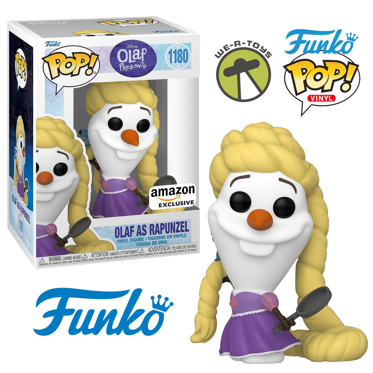 Funko Pop! Disney 1180 Olaf Presents Olaf as Rapunzel Exclusive Vinyl Figure
