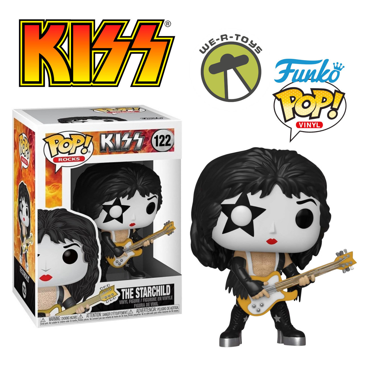 Funko Pop! Rocks 122 KISS The Starchild Vinyl Figure 2019 We-R-Toys