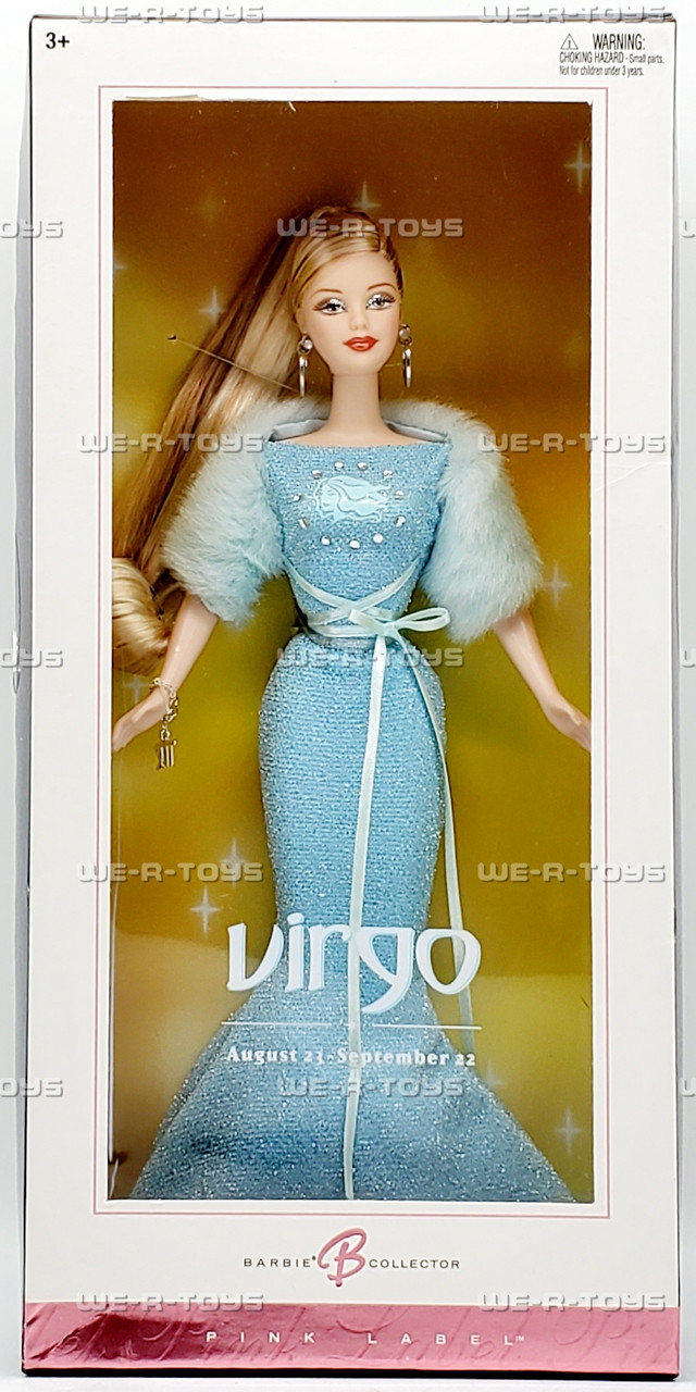 Virgo Barbie Doll The Zodiac Collection Pink Label 2004 Mattel C3823