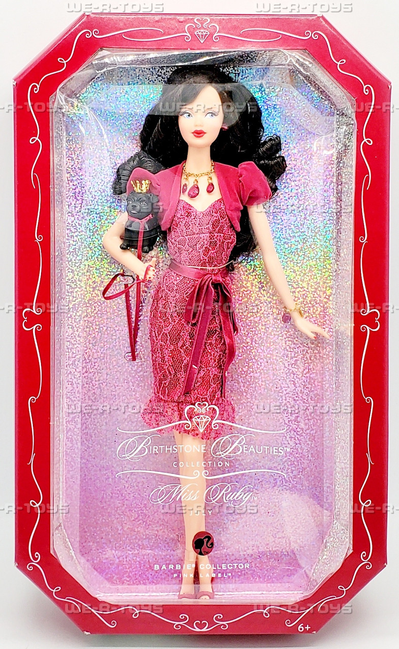 バービー バースストーン・ビューティー・バービー 7月 ピンクラベル K8696 bme6fzu Miss Ruby Barbie Doll July Birthstone Beauties 2007 Mattel K8696