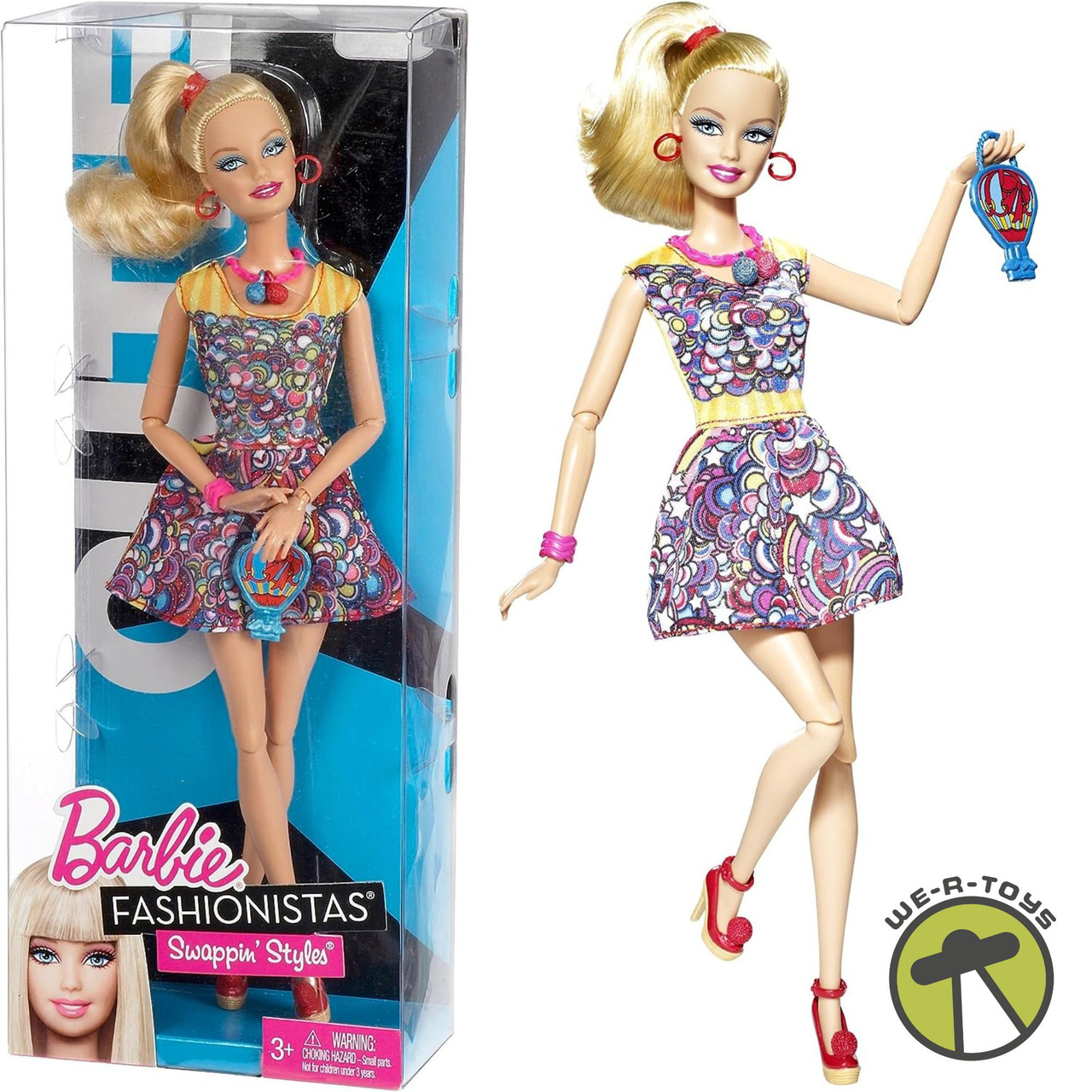 Barbie Fashionistas Swappin’ Styles Cutie Doll 2011 Mattel V4381 NEW