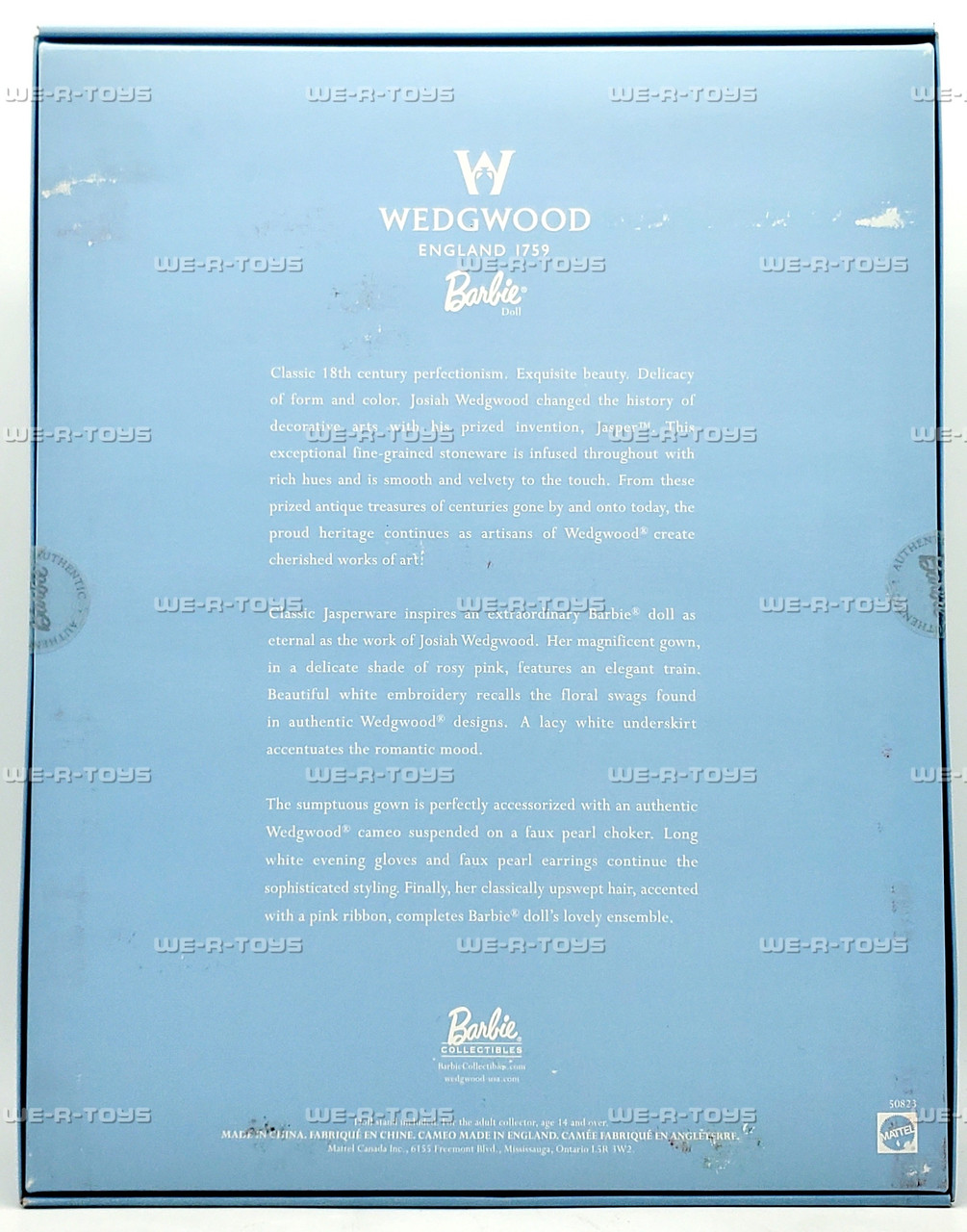 Wedgwood Barbie Doll Limited Edition 2000 Mattel 50823 - We-R-Toys