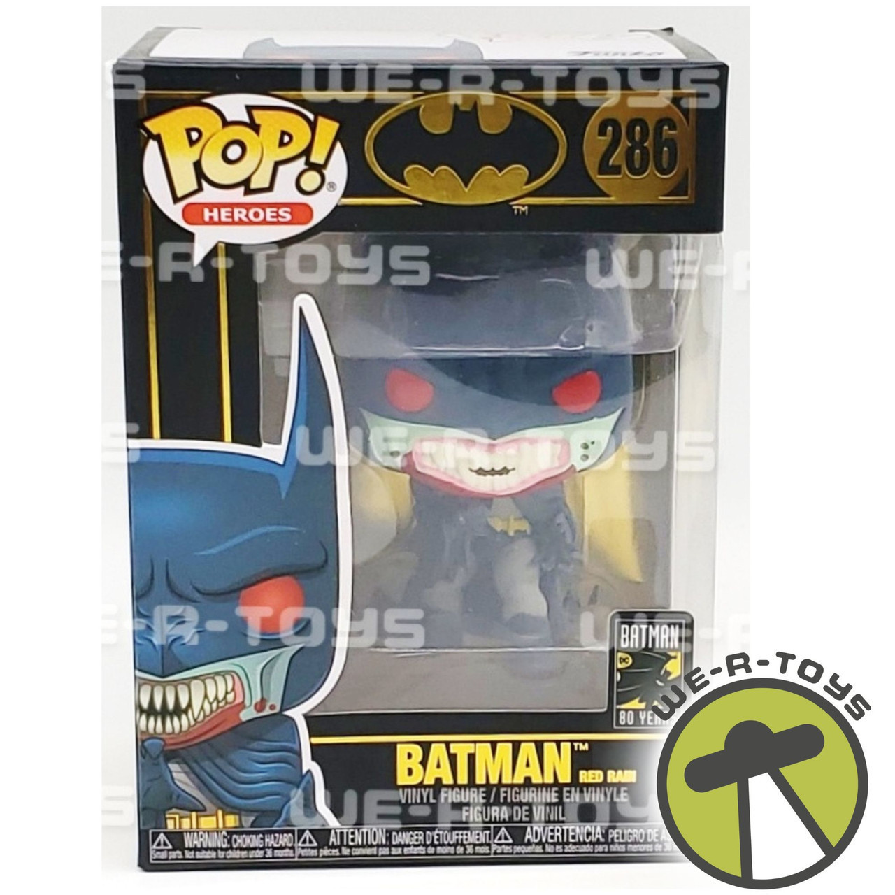 Funko Pop! Heroes 286 DC Batman Red Rain 80 Years Vinyl Figure