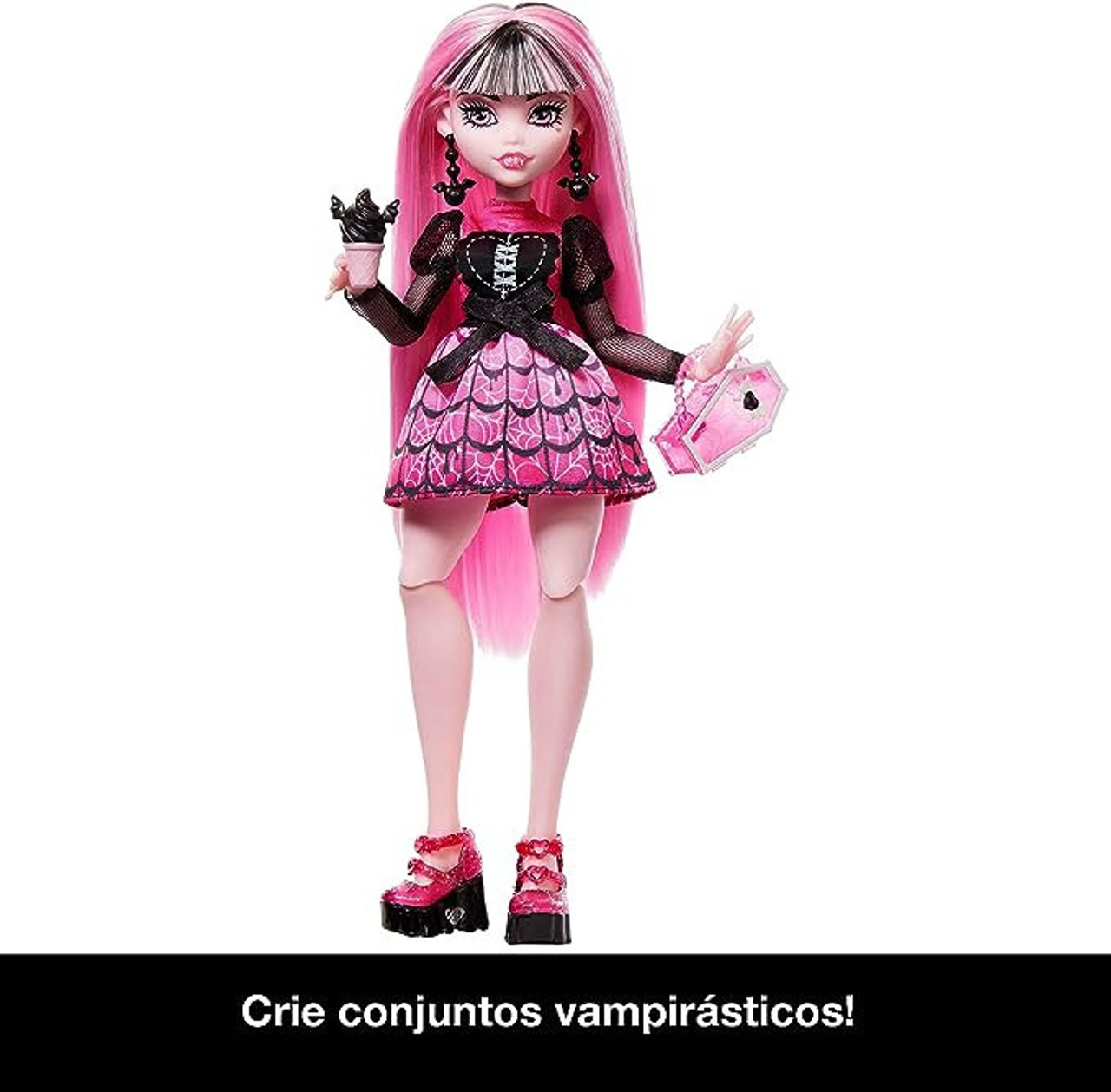 Boneca Monster High - Skulltimate Secrets - Draculaura - Com