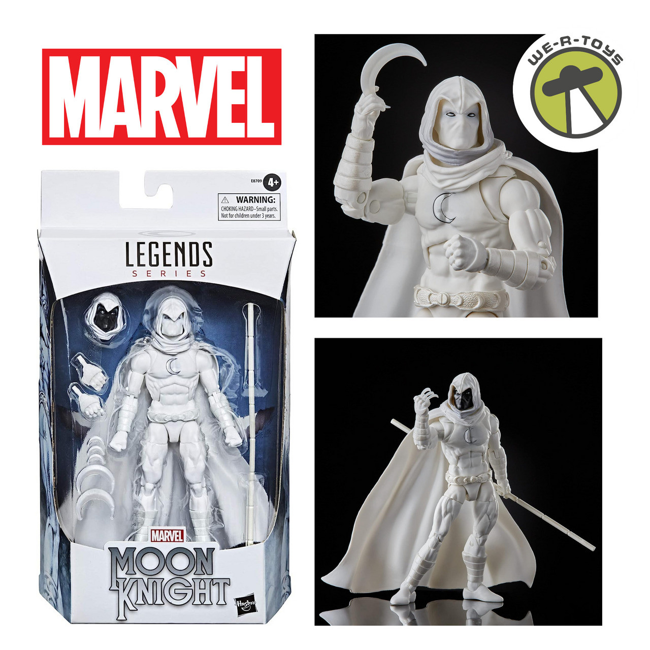 Hasbro Marvel Legend Series Moon Knight Collectible Action Figure 