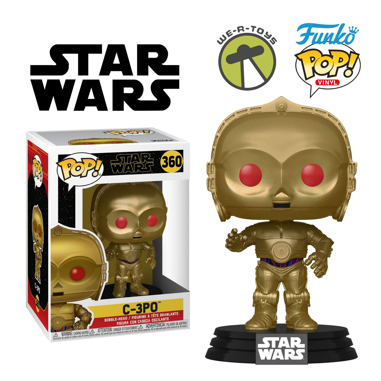 Funko Pop! Star Wars 360 The Rise of Skywalker C-3PO (Red Eyes