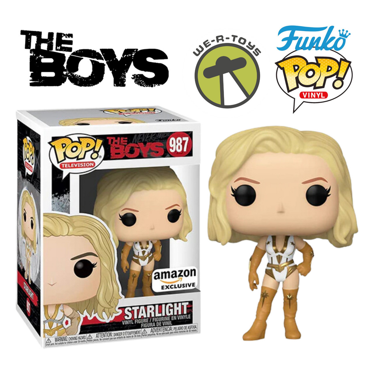 Funko Pop! TV 987 The Boys Starlight in Bodysuit Amazon