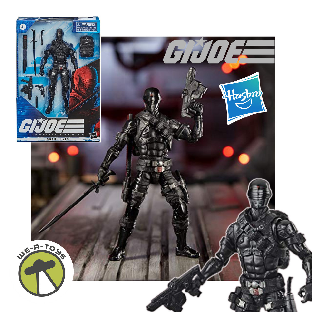 G.I. Joe Classified Series 02 Snake Eyes Action Figure with