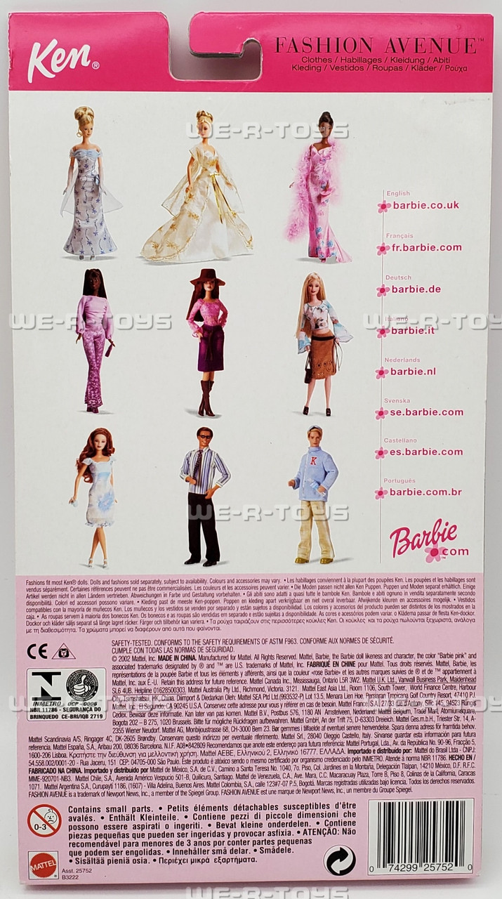Barbie Fashion Avenue Blue Jacket & Khakis Ken Fashion Set