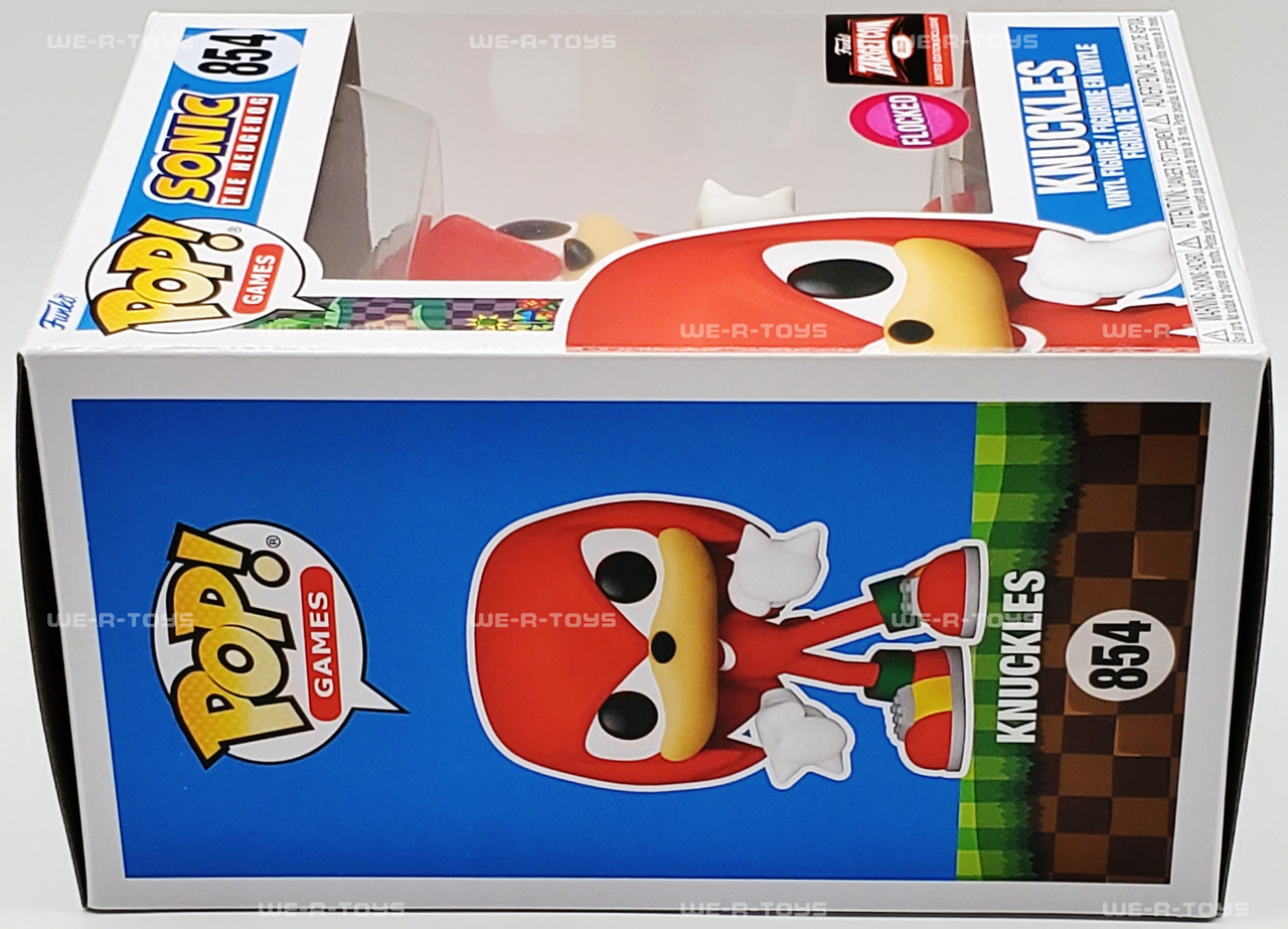 Funko POP! Games Sonic the Hedgehog #854 Knuckles Flocked Vinyl