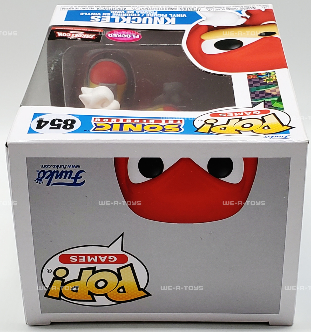 Funko POP! Games Sonic the Hedgehog #854 Knuckles Flocked Vinyl