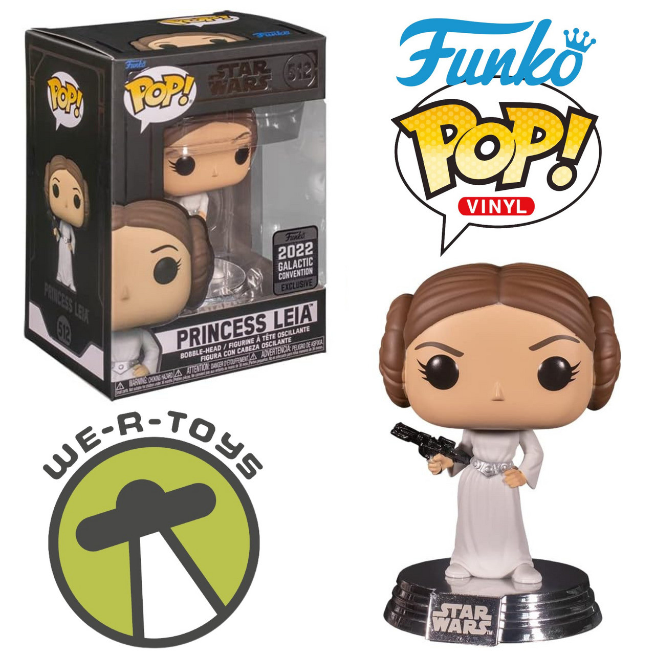 Funko Pop! Star Wars Celebration 2022 Princess Leia 512 - We-R-Toys