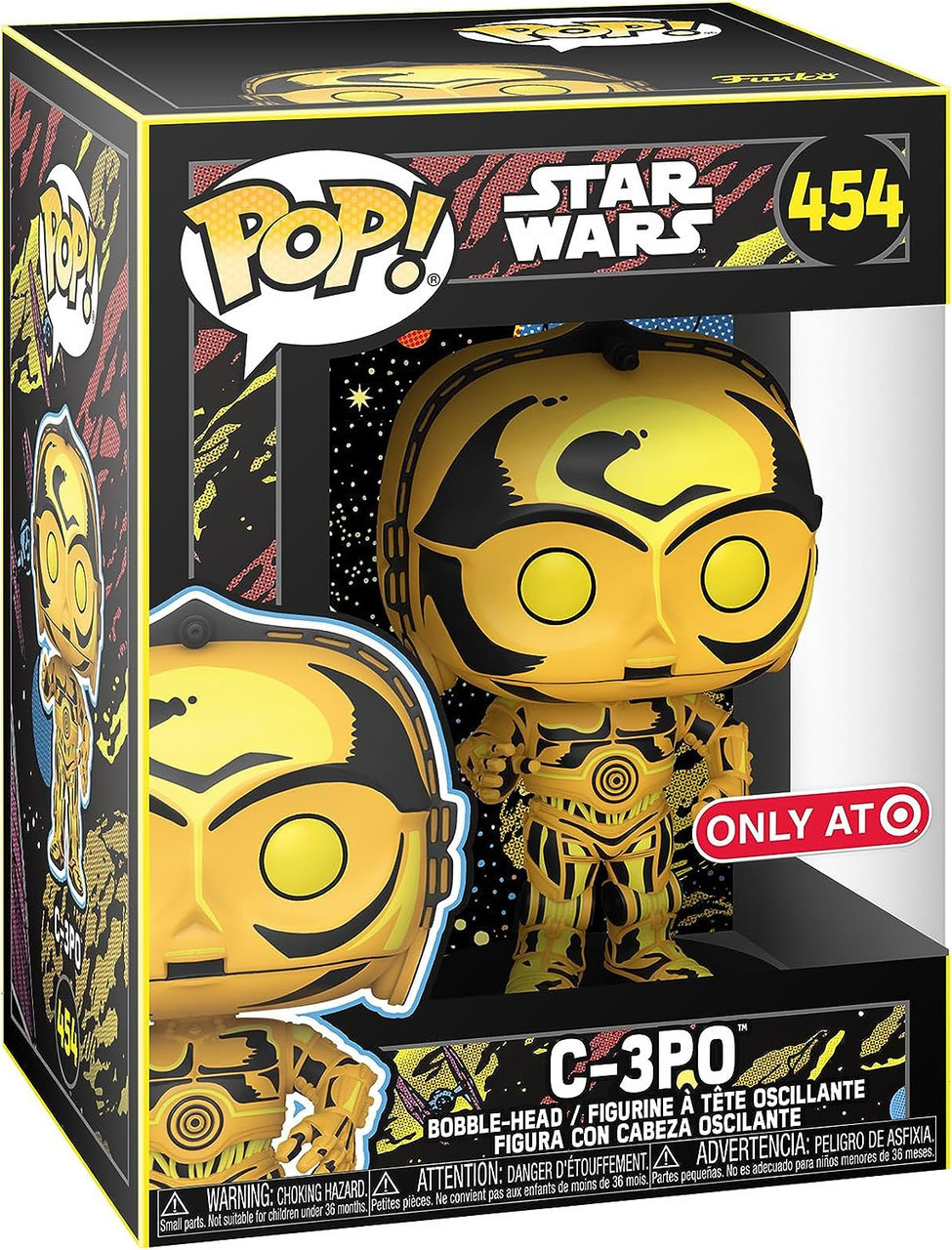 Funko Pop! Star Wars 454 C-3PO Retro Series Target Exclusive Bobble-Head  Figure