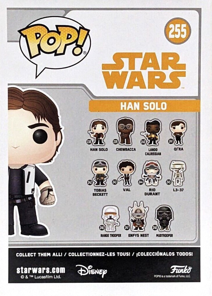 Funko Pop! Star Wars 255 Han Solo (Solo Movie Flight Outfit) Vinyl