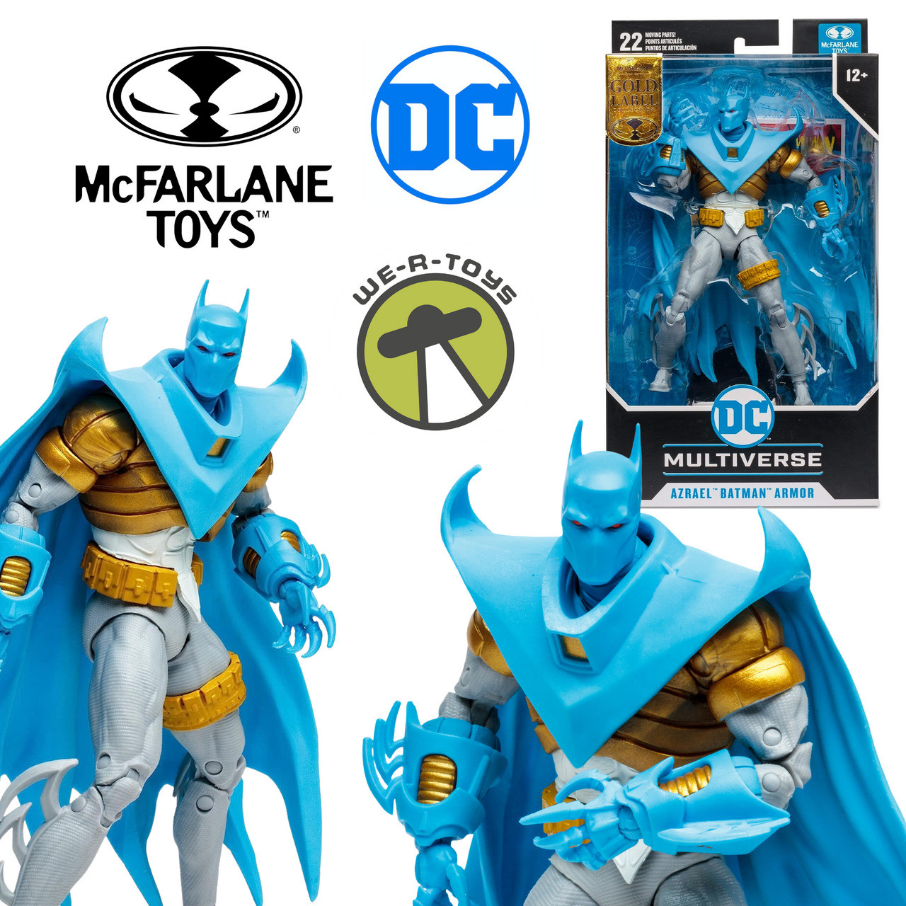 DC Multiverse Knightfall Azrael Batman Armor Figure Gold Label