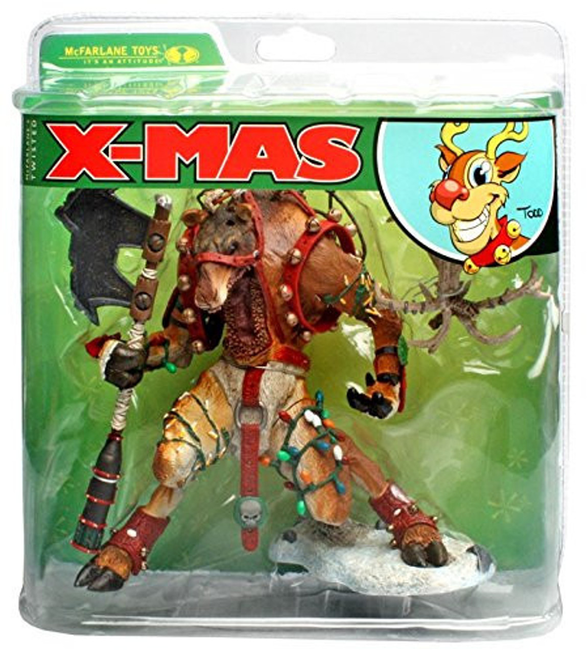 McFarlane's Twisted X-mas Rudy Reindeer Action Figure 2007 McFarlane Toys