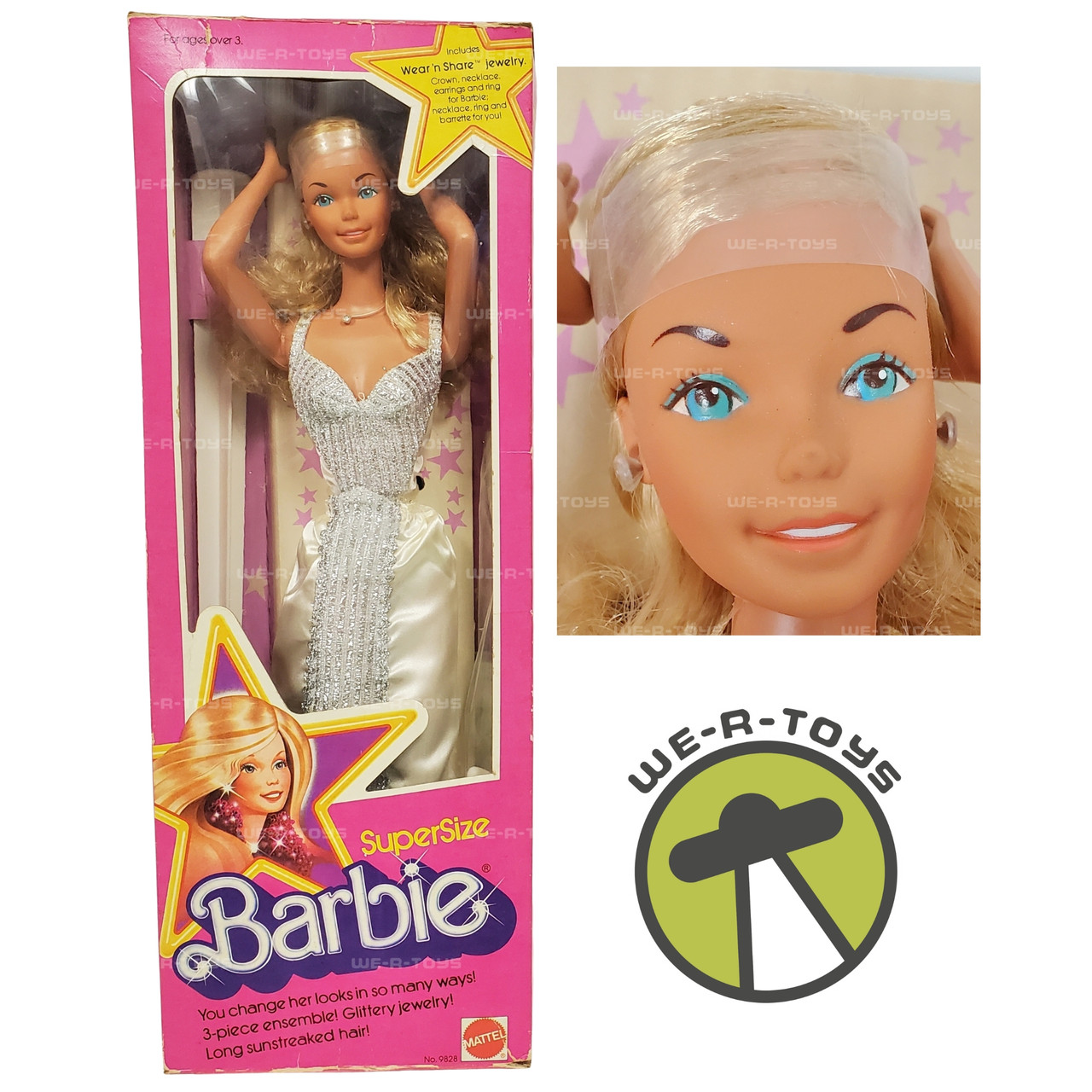 ヴィンテージBarbie 1283 Barbie Style Magic Wondra Curl Doll 1988 Vintage Mattel